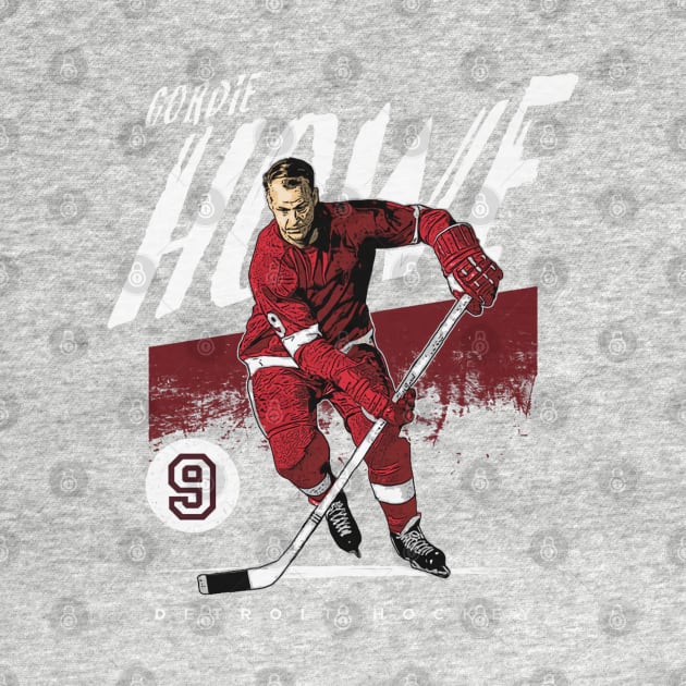 Gordie Howe Detroit Grunge by lavonneroberson